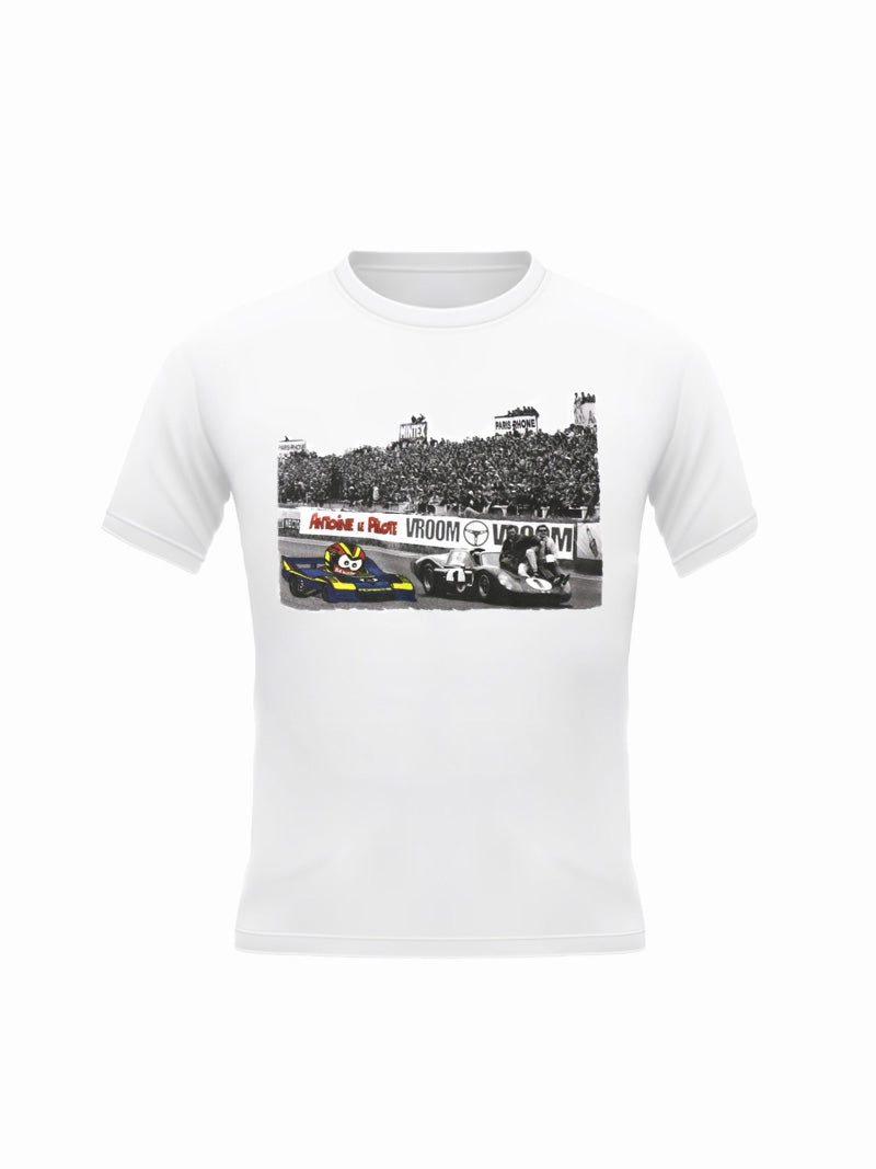 T-shirt Antoine Le Pilote x USA in Le Mans - Vroom Vroom