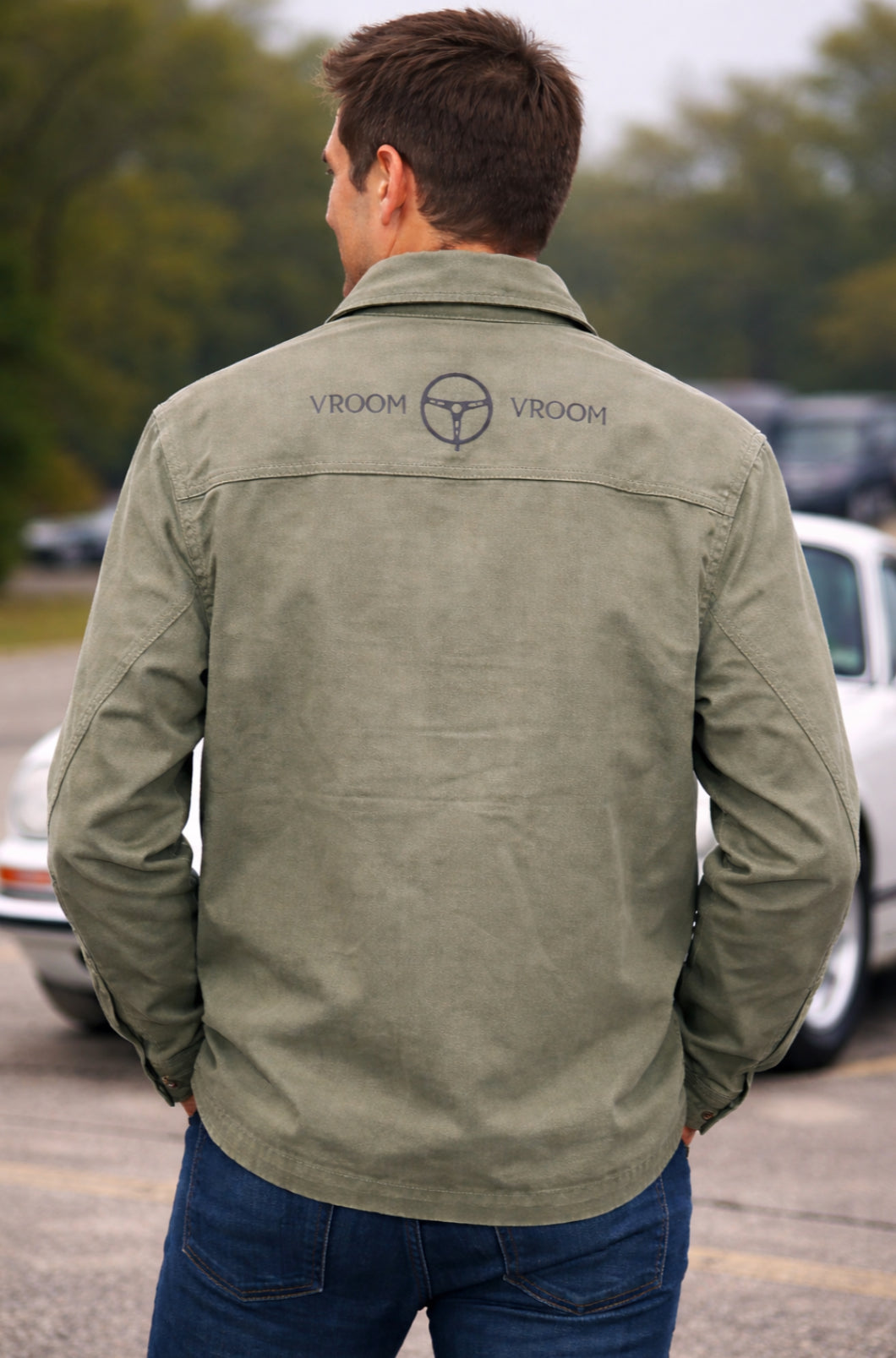 Veste gentleman driver de dos avec logo Vroom Vroom 